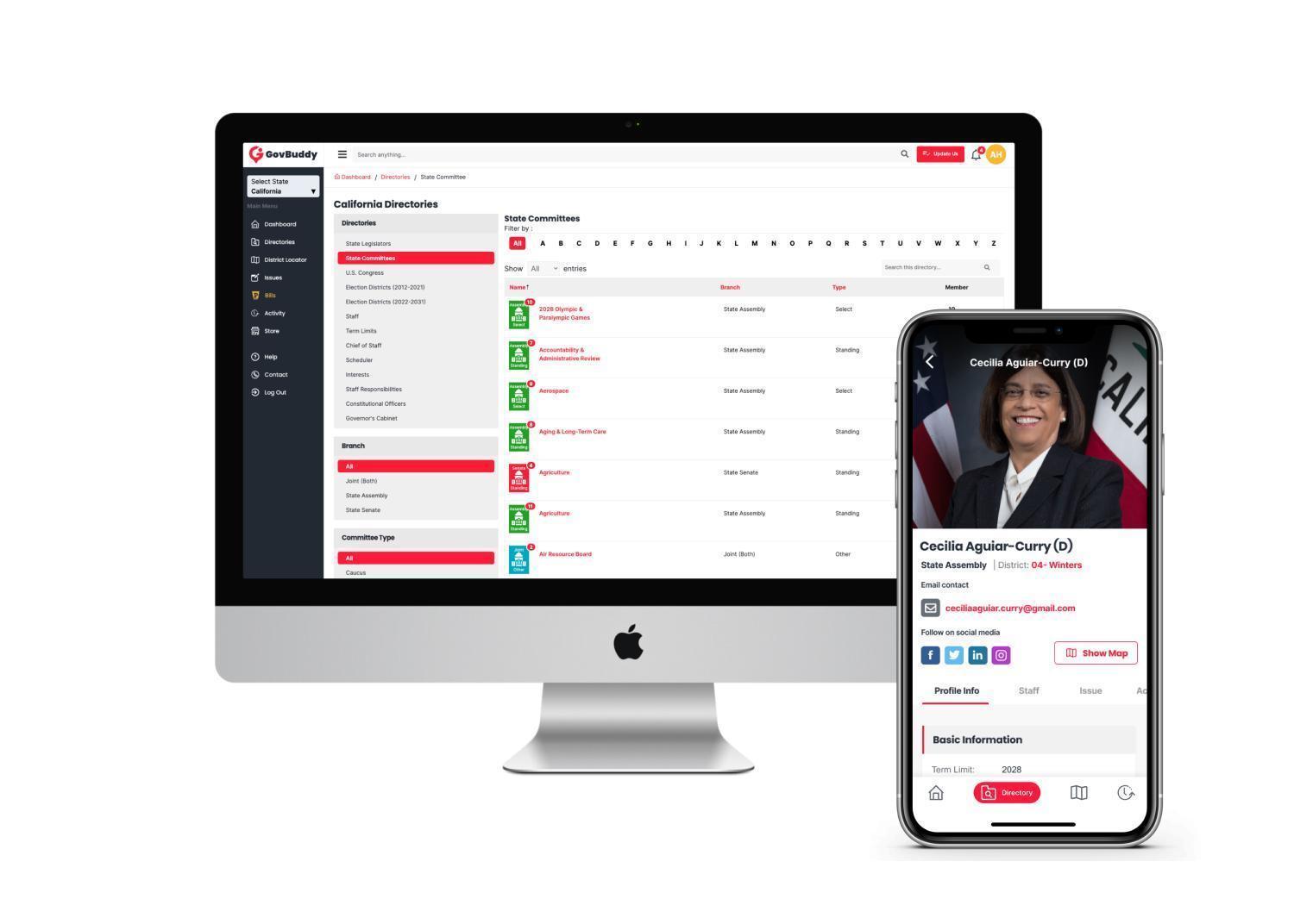 GovBuddy PRO Team Plan - BILL TRACKING + CA Legislature