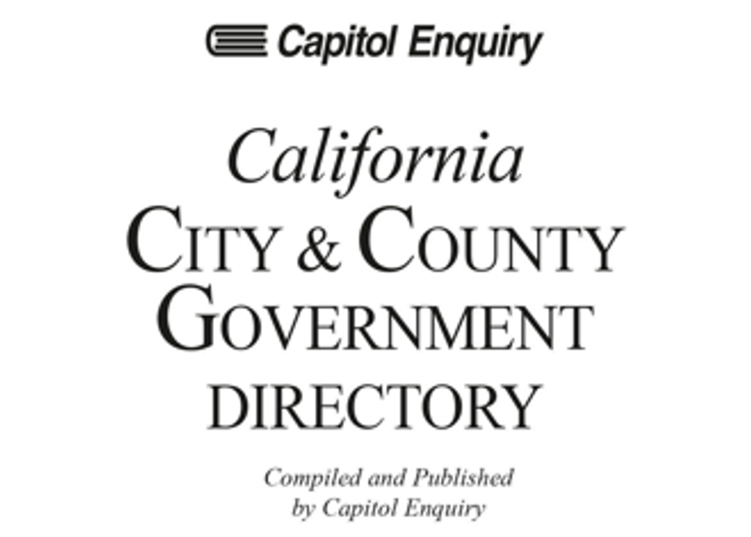 2026/2027 CA City & County Government Directory (CC27))