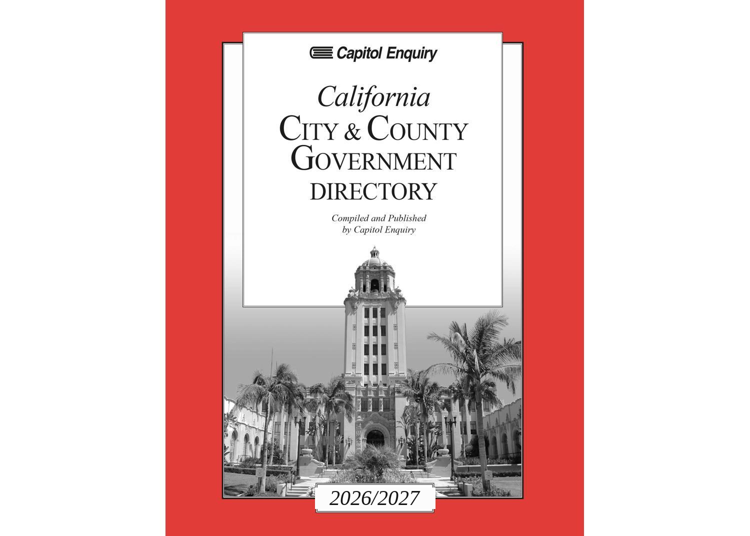 2026/2027 CA City & County Government Directory (CC27))