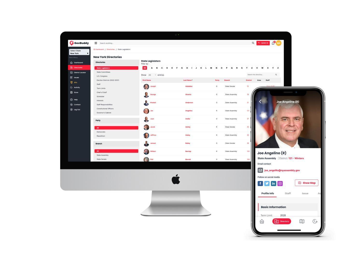 GovBuddy PRO Team Plan - BILL TRACKING + NYS Legislature