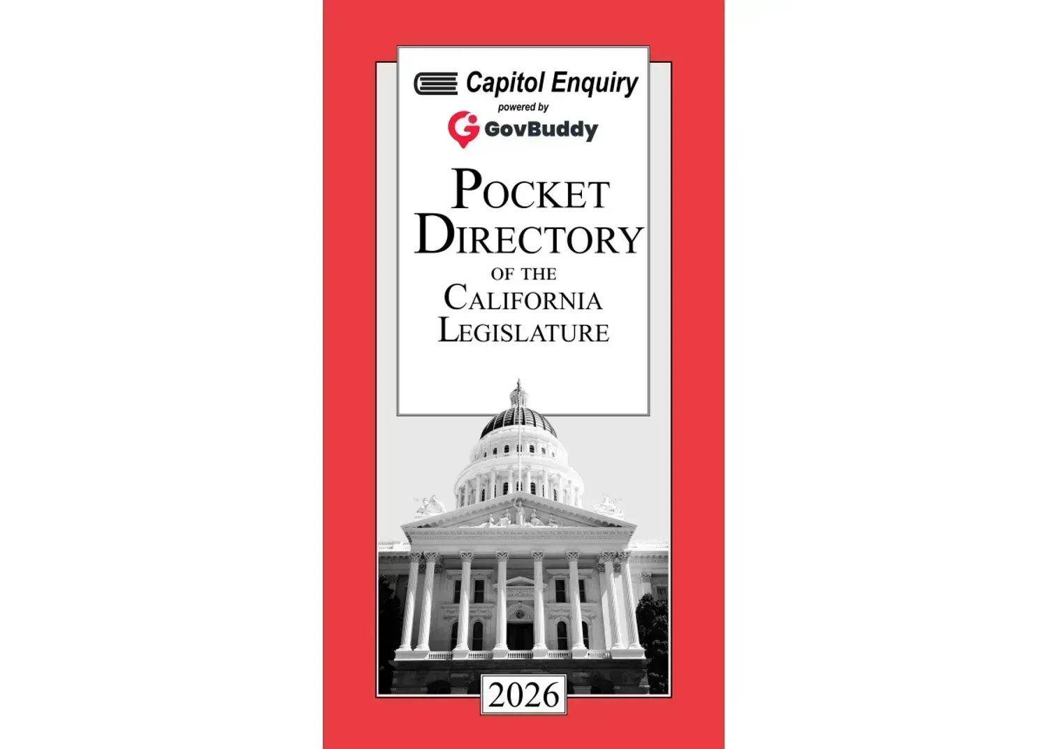 2027 Pocket Directory of the California Legislature (D27)