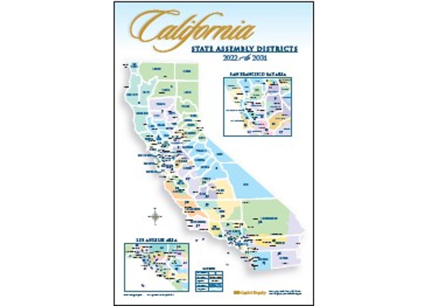 2022-2031 Election District Wall Map - ASSEMBLY (WMA)